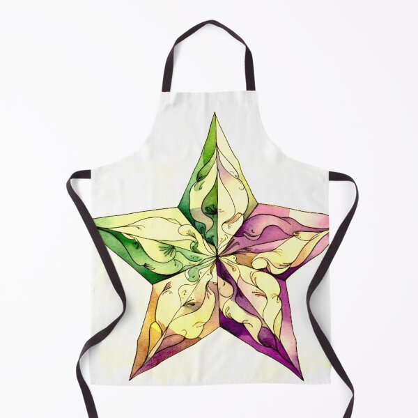 Item preview, Star Design Eggplant, lavender, sage, beige, cream designed and sold by Highlandkings.