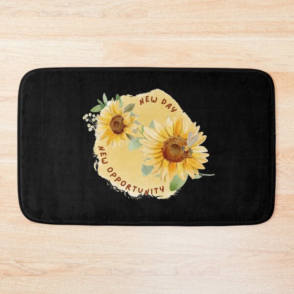 Item preview, New Day, New Opportunity | Watercolor Sunflowers designed and sold by Kimochi-Shop.