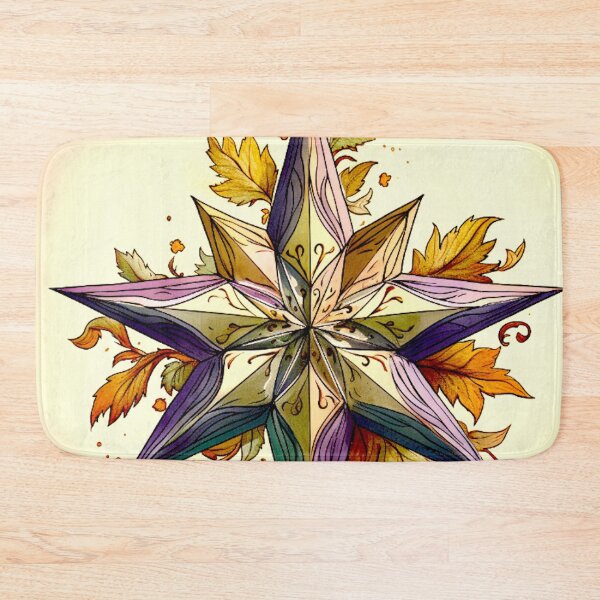 Item preview, Star Design Eggplant, lavender, sage, cream, gold designed and sold by Highlandkings.