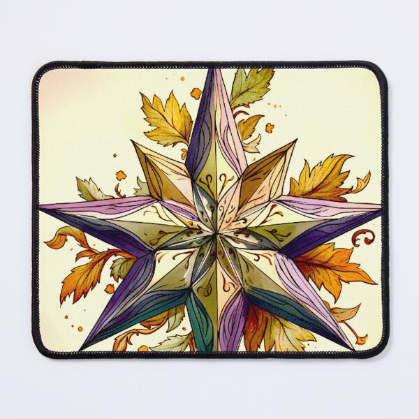 Item preview, Star Design Eggplant, lavender, sage, cream, gold designed and sold by Highlandkings.