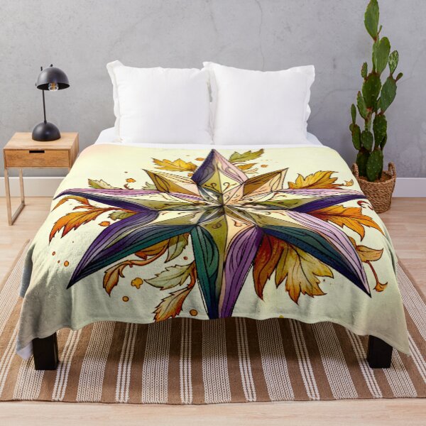 Item preview, Star Design Eggplant, lavender, sage, cream, gold designed and sold by Highlandkings.