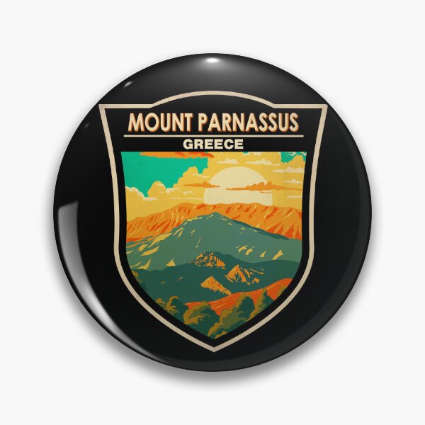 Item preview, Mount Parnassus Greece Badge designed and sold by KrisSidDesigns.