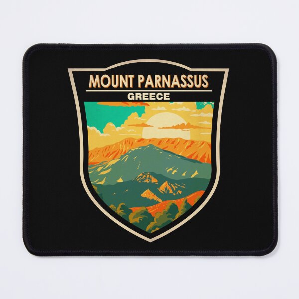 Item preview, Mount Parnassus Greece Badge designed and sold by KrisSidDesigns.