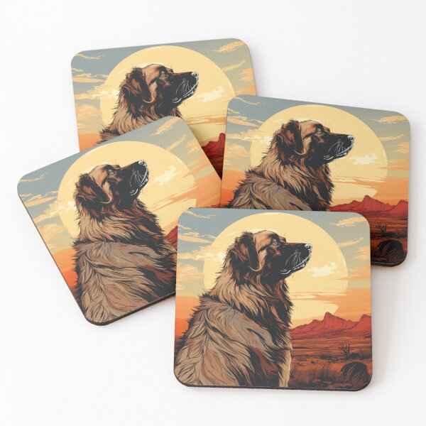Item preview, Wild West Leonberger Cartoon Dog Art designed and sold by Appyrances.