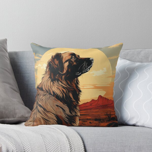 Item preview, Wild West Leonberger Cartoon Dog Art designed and sold by Appyrances.