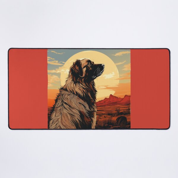Item preview, Wild West Leonberger Cartoon Dog Art designed and sold by Appyrances.