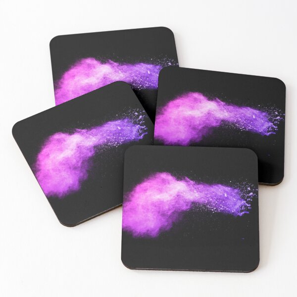 Item preview, Purple color powder explosion cloud on black background designed and sold by MTShoppingLine.