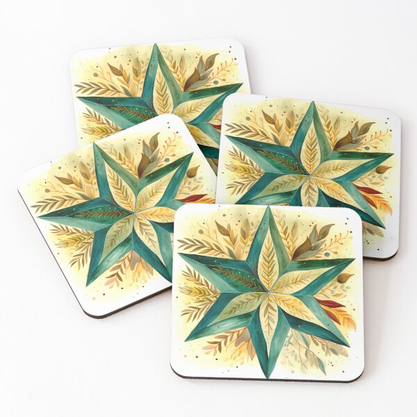 Item preview, Star Design Forest green, sage, rust, tan, cream 2 designed and sold by Highlandkings.