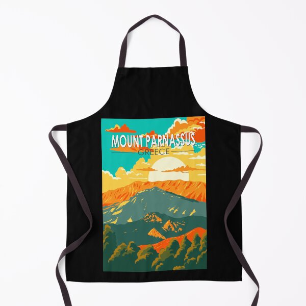 Item preview, Mount Parnassus Greece Travel Art Vintage designed and sold by KrisSidDesigns.