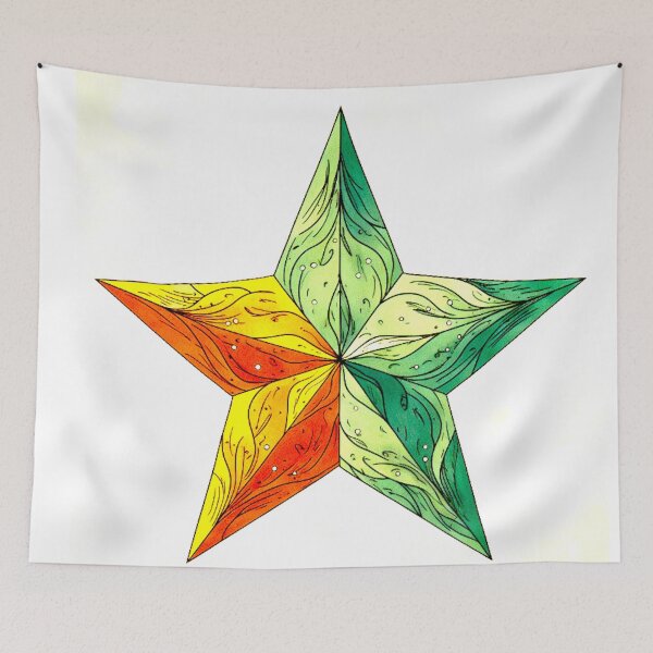 Item preview, Star Design Forest green, sage, rust, tan, cream designed and sold by Highlandkings.