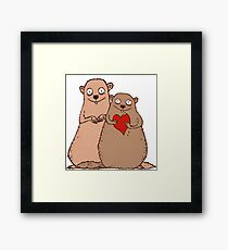 I love Groundhog Framed Print