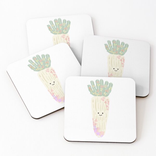 Item preview, Cute floral radish designed and sold by tinasartspace.