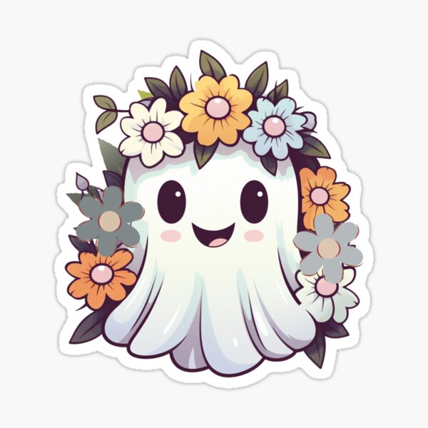 Artikel-Vorschau von Flower Power Ghosty, designt und verkauft von Jasby-Co.