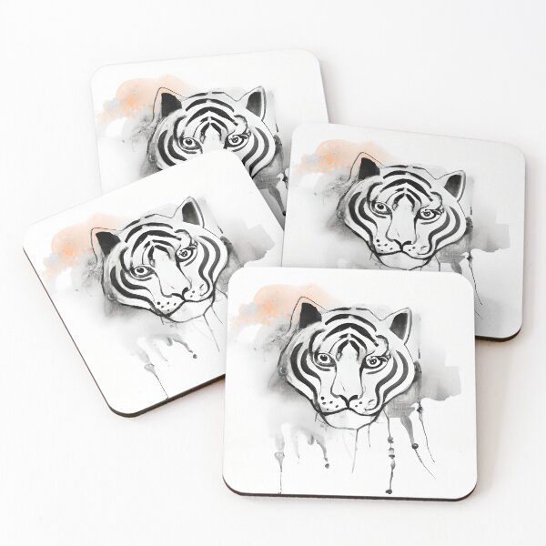 Artikelvorschau, Tiger Lineart entworfen und verkauft von Poetic Patterns Studio.