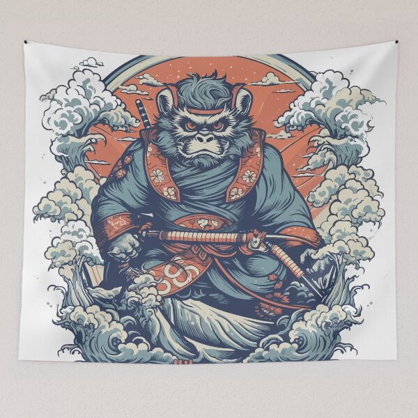 Item preview, Kikazaru, The Focused Warrior: See No Evil, Fight with Honor designed and sold by agustindesigner.