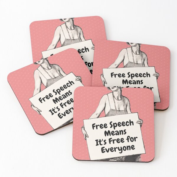 Item preview, Free Speech Means It's Free for Everyone designed and sold by Sunflower5576.