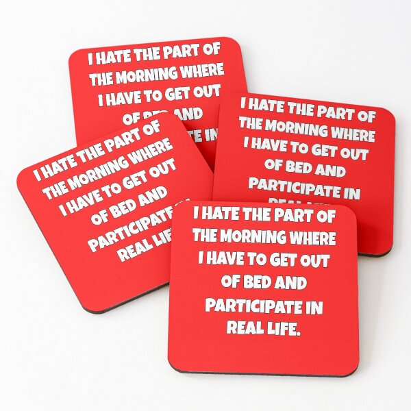 Item preview, Funny Sarcastic Humor I Hate The Part Of The Morning designed and sold by fantasticdesign.