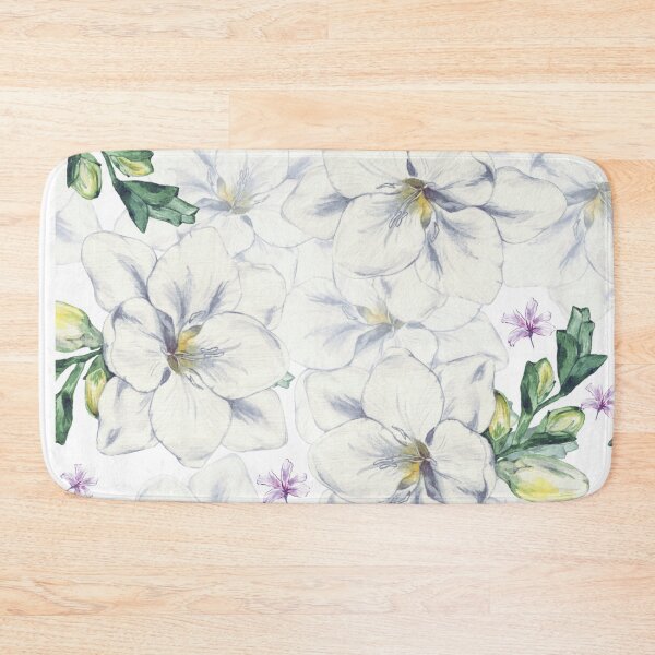 Item preview, Beautiful White Floral Watercolor Flowers Spring Bloom Transparent Heavenly Nature designed and sold by ProGallery.