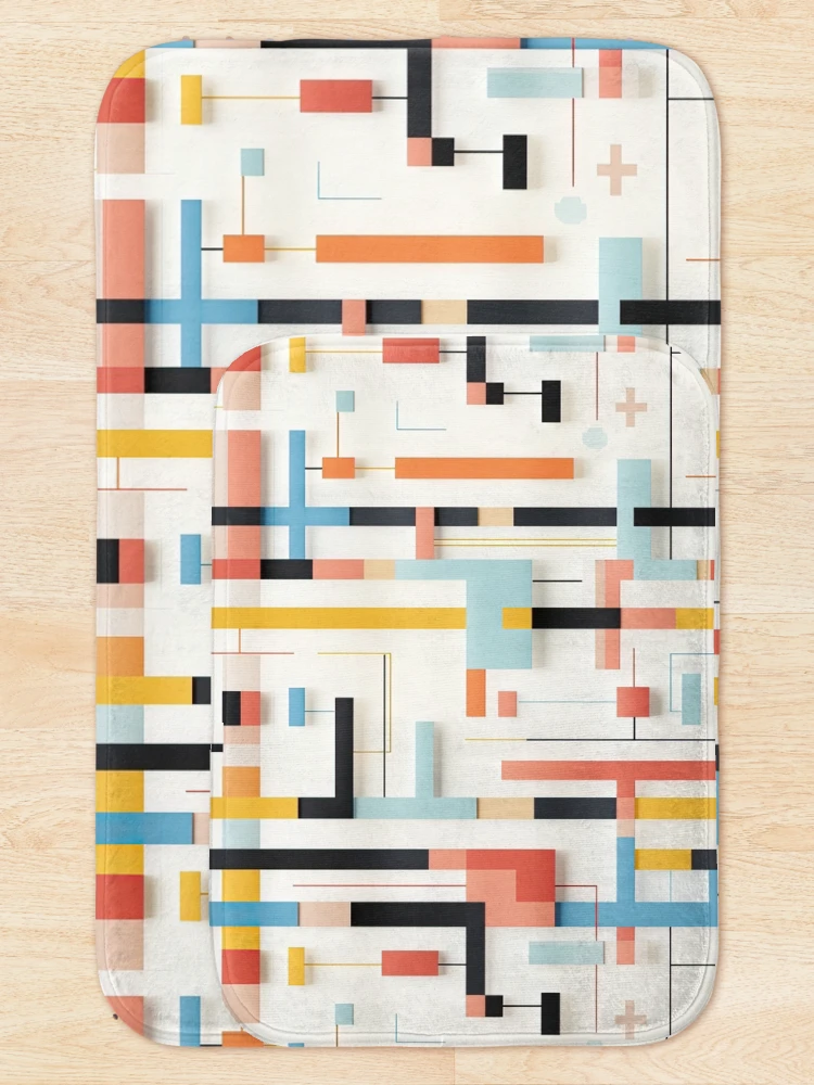 Thumbnail 5 of 6, Bath Mat, Color Code designed and sold by Pedra Panda.