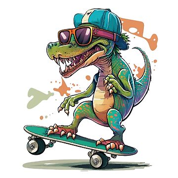 skate Crocodile on a skateboard shirt  Essential T-Shirt for Sale