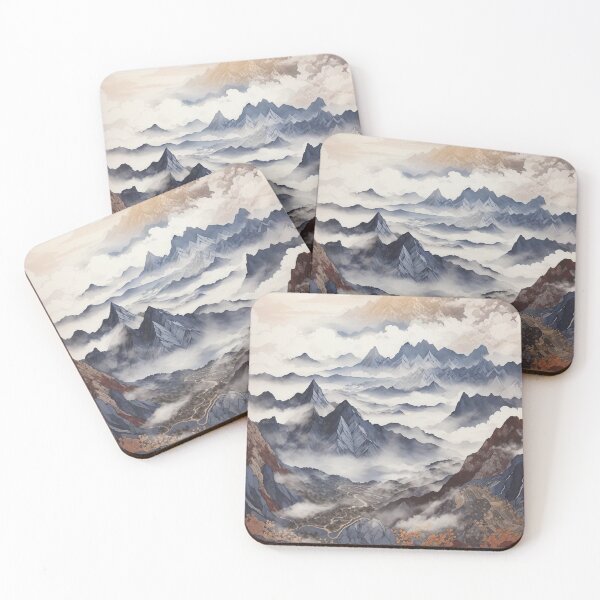 Item preview, Enchanted Altitudes: Illustrating the Mountains in Fog designed and sold by Ngea.