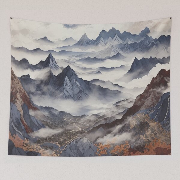 Item preview, Enchanted Altitudes: Illustrating the Mountains in Fog designed and sold by Ngea.