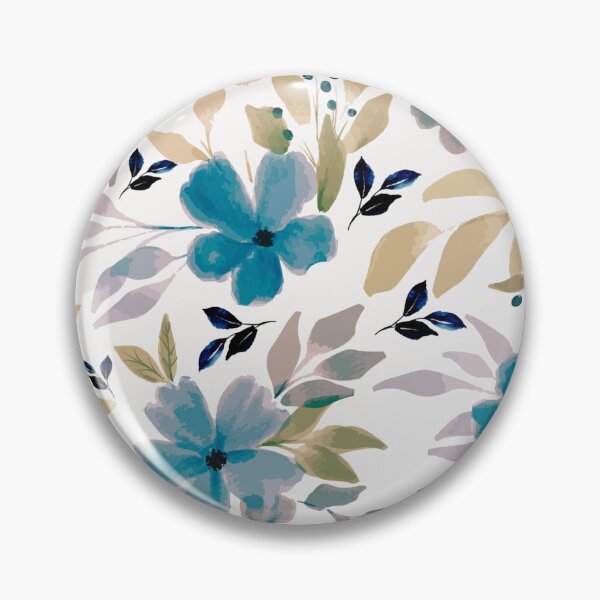 Item preview, Beautiful Blue Floral Watercolor Flowers Bloom Transparent Heavenly Nature designed and sold by ProGallery.