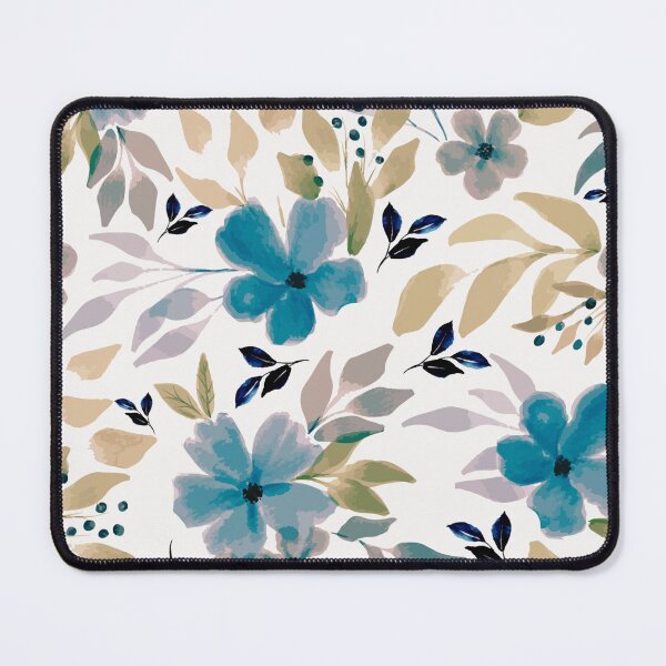 Item preview, Beautiful Blue Floral Watercolor Flowers Bloom Transparent Heavenly Nature designed and sold by ProGallery.