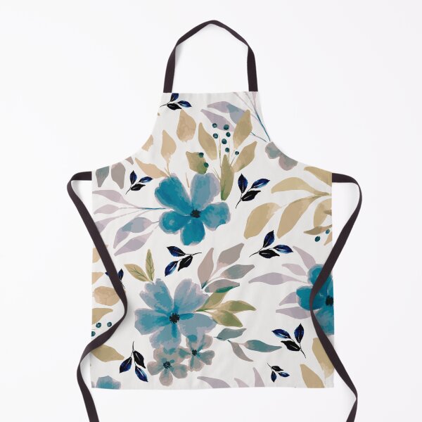 Item preview, Beautiful Blue Floral Watercolor Flowers Bloom Transparent Heavenly Nature designed and sold by ProGallery.