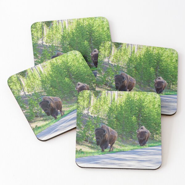 Item preview, Buffalo Traffic | Yellowstone National Park designed and sold by TinyDinoDesigns.