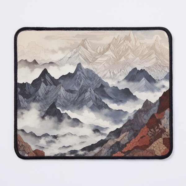 Item preview, Peaks in the Mist: A Scenic Illustration of Rugged Heights designed and sold by Ngea.