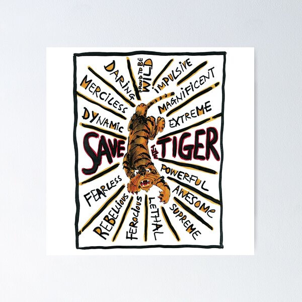 Tiger Art Poster | Zazzle | Cartoon clip art, Tiger art, Tiger drawing