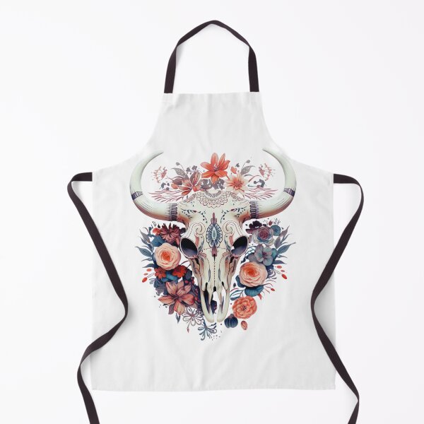 Item preview, Floral cow skull designed and sold by Dominika Bednarska.