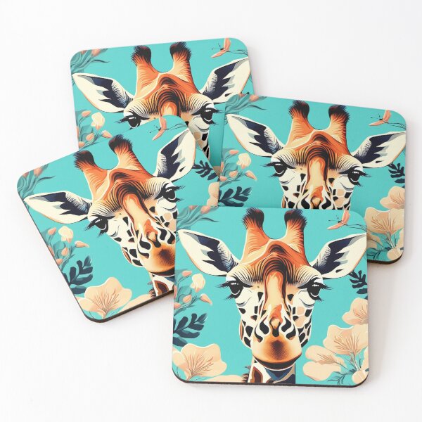 Item preview, Charming Giraffe Expressive Artwork designed and sold by CutiePalace.