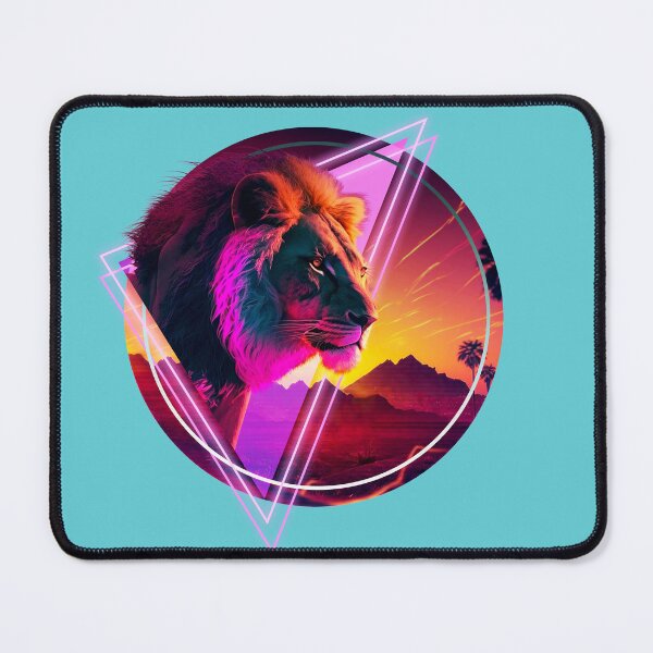 Item preview, Synthwave desert Lion designed and sold by SimonSay.