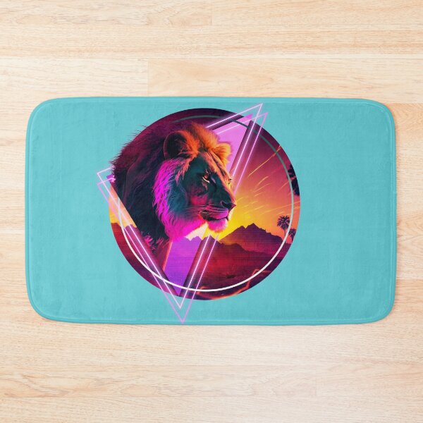 Item preview, Synthwave desert Lion designed and sold by SimonSay.