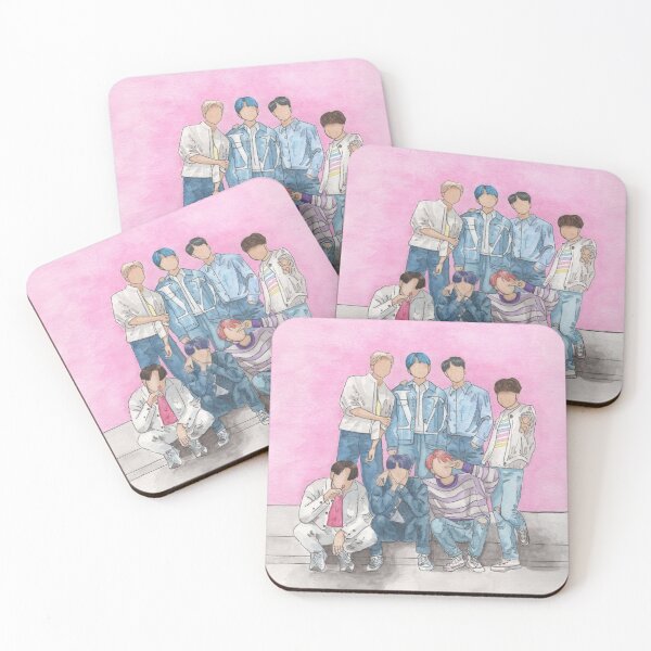Item preview, BTS Boy With Luv Watercolor  designed and sold by elizabethhomme.
