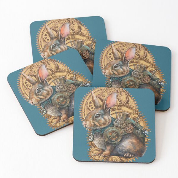 Item preview,  Gears & Whiskers: Steampunk Rabbit Tee:Artistic Cog Apparel designed and sold by PatriciaReyes.