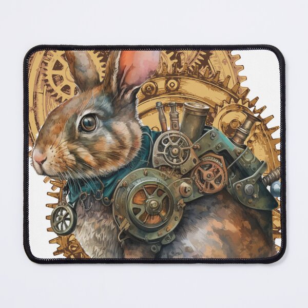 Item preview,  Gears & Whiskers: Steampunk Rabbit Tee:Artistic Cog Apparel designed and sold by PatriciaReyes.