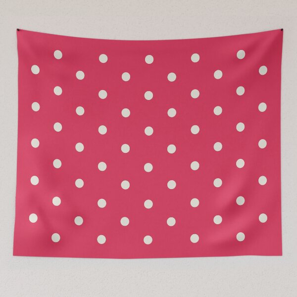 Item preview, Small CREAM and RASPBERRY PINK POLKA DOTS designed and sold by RachelMacht.
