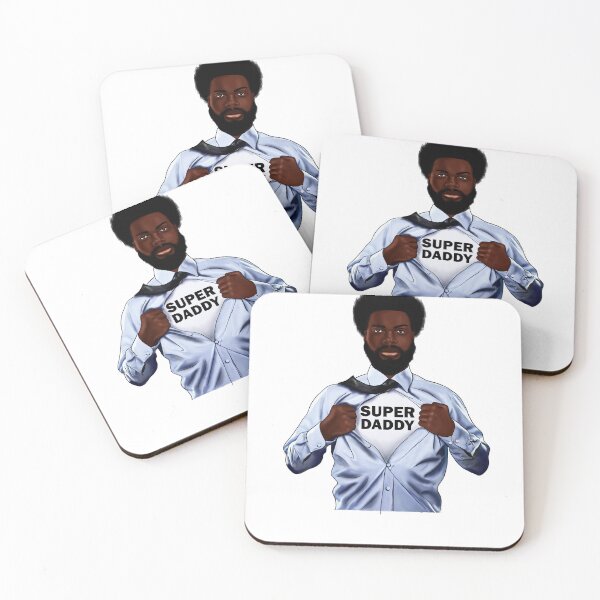 Item preview, African Dad and Son, Fathers Day Gift, Super Afro Daddy  designed and sold by Logiamerch.
