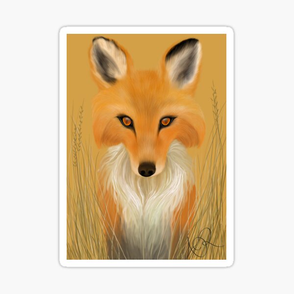 Item preview, Fox in Meadow designed and sold by Annie-Rooney.