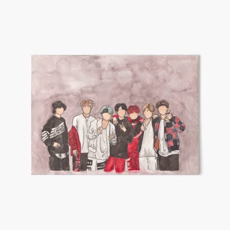 BTS Group Sketch| BTS:- drawing all members| - YouTube