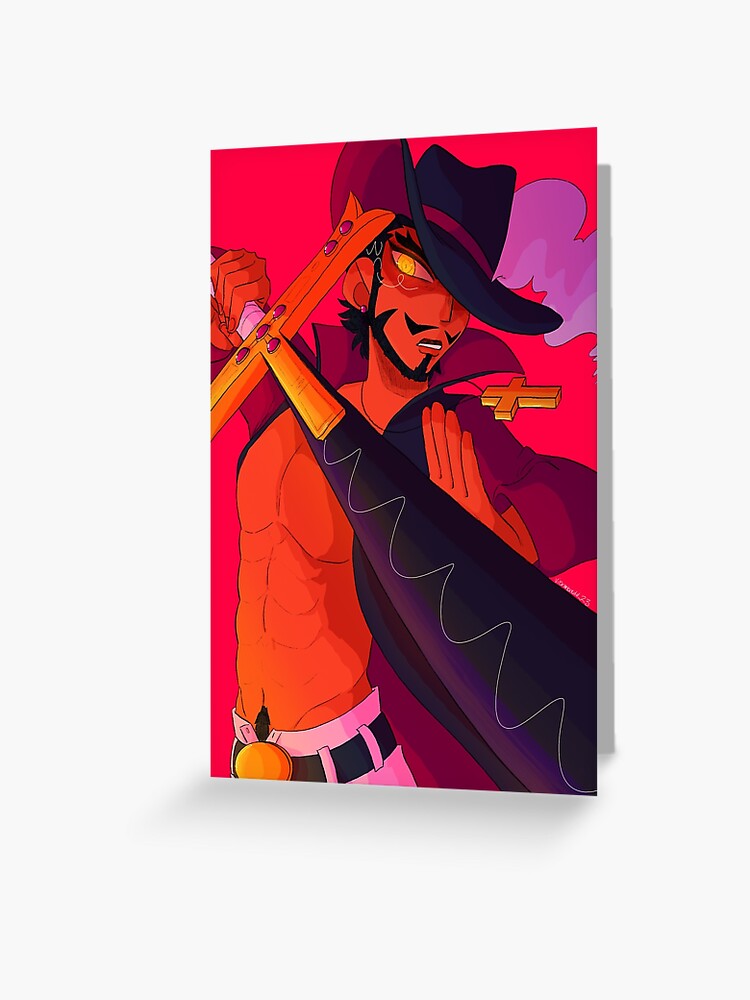 Dracula Mihawk Sword Yoru Greeting Card by Agashyou