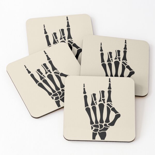 Item preview, Rock on skeletal hand designed and sold by KWZCreates.