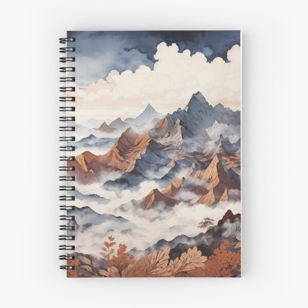 Item preview, Mystic Peaks: An Illustration of Fog-Shrouded Mountains designed and sold by Ngea.