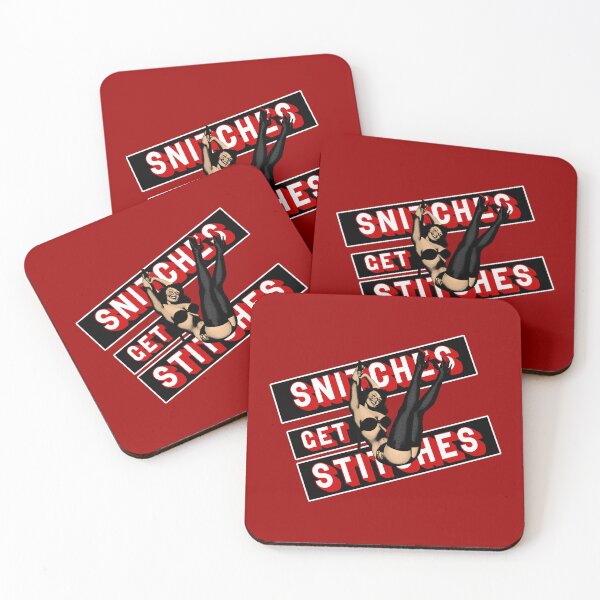 Item preview, Snitches Get Stitches Funny Vintage Pinup designed and sold by 461VCC.