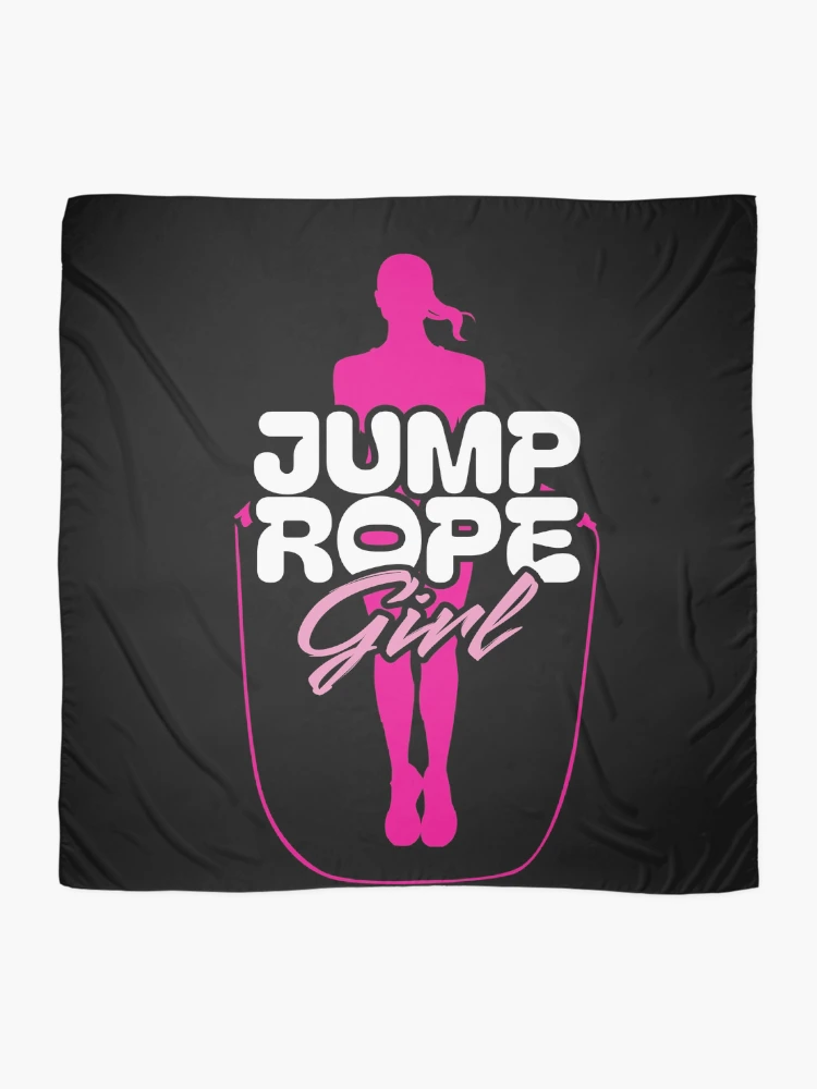 Thumbnail 2 of 3, Scarf, Jump Rope Girl Rope Jumping Rope Jumping designed and sold by MooonTees.