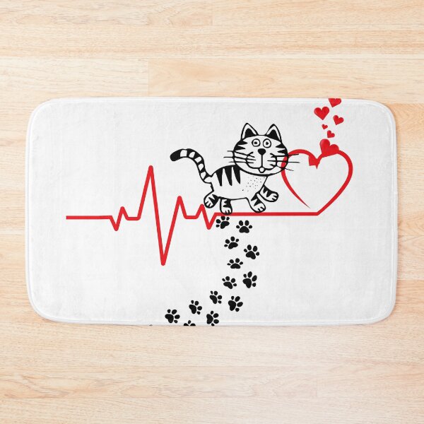Item preview, Cat Hangover Heartbeat Love Hearts Love designed and sold by gringourmand.