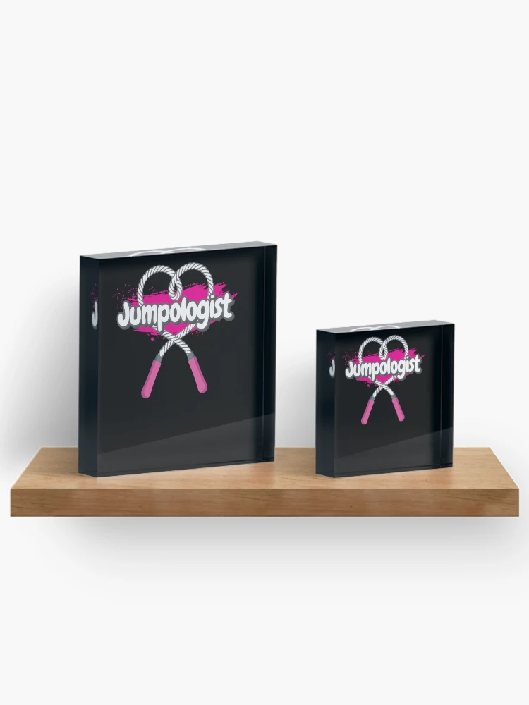 Thumbnail 3 of 5, Acrylic Block, Jump Rope Jumpologist Rope Jumping Rope designed and sold by MooonTees.